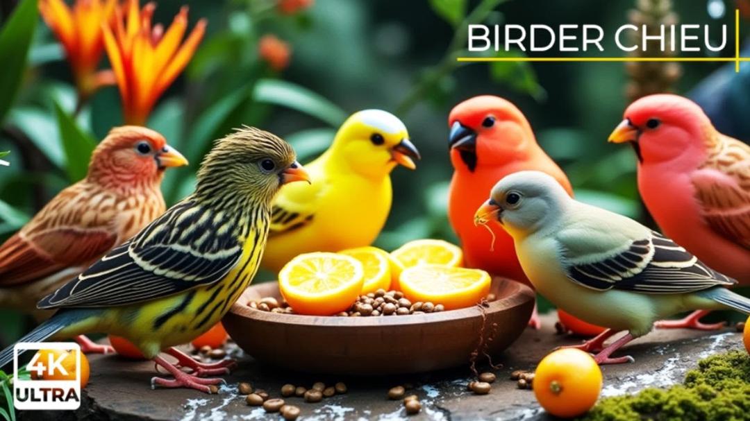 🔴 Birds & Squirrels Pop By for a Picnic🕊️🐿️ Live 12 Hours in Ultra HD 😺