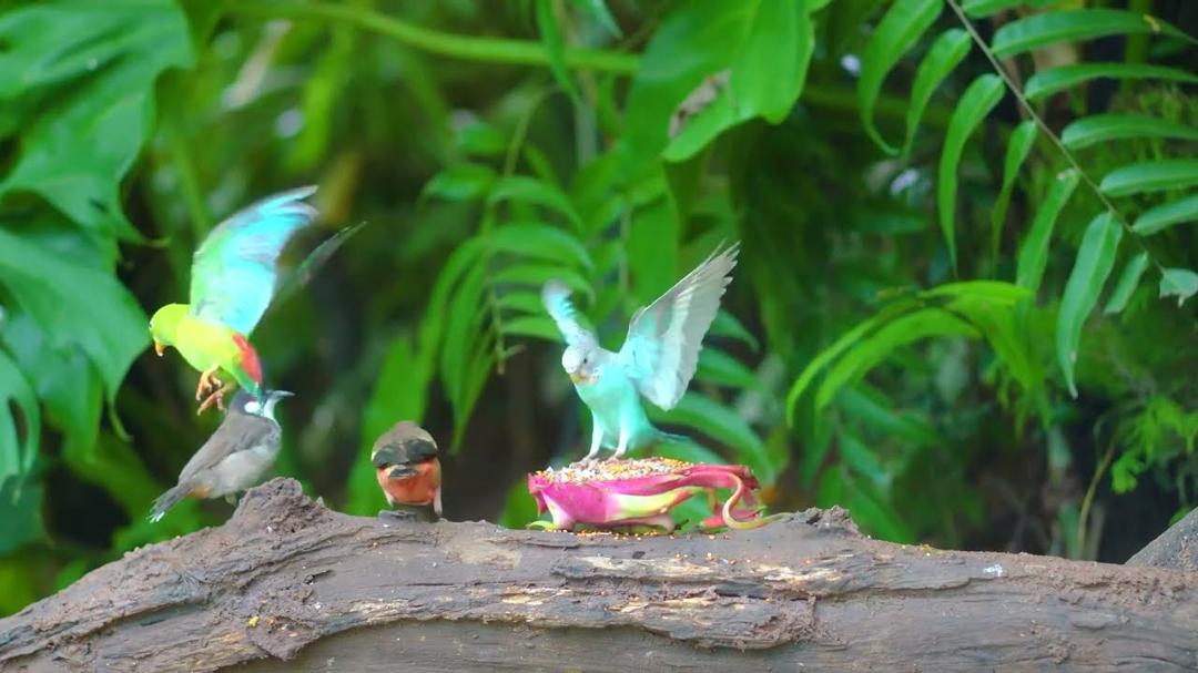 [No Ad Interruptions] Cat TV Birds 😺🐦 Cute Brids, Squirrels, and the Little Wood ❤️ Relax Your Cat