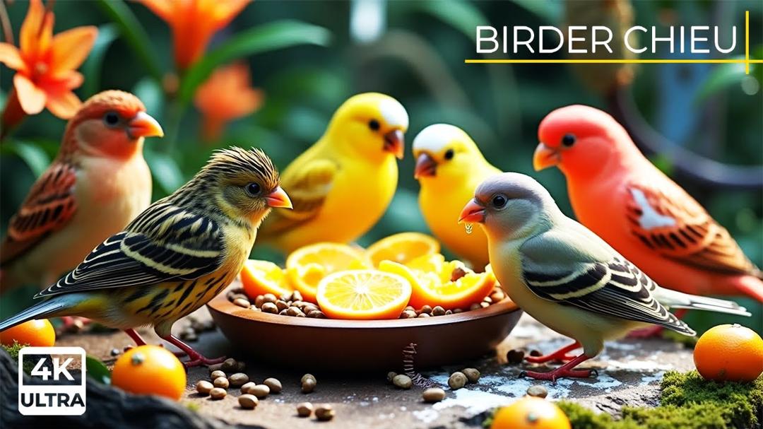 🔴Birds & Squirrels at the Garden Table🕊️🐿️ Live 12 Hours in Ultra HD 😺