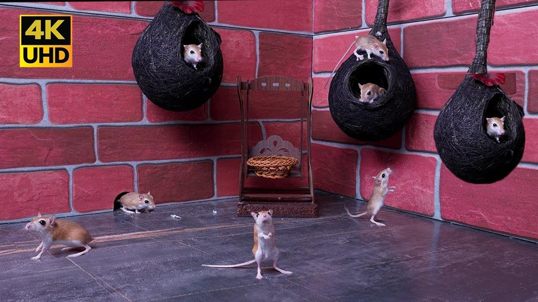 Cat TV games for cats to watch: Ultimate Mice Hide & Seek - 8 hours of Entertainment - 4K 60fps
