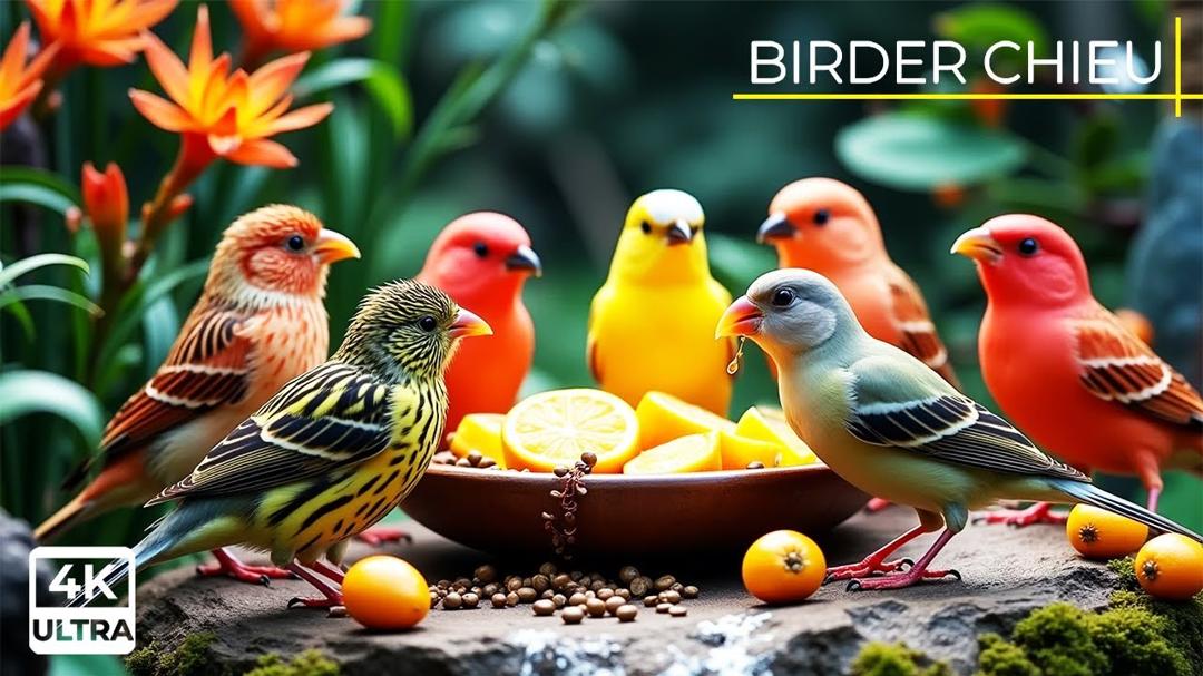 🔴Birds & Squirrels on a Rainy Afternoon🕊️🐿️ Live 12 Hours Cat TV in Ultra HD 😺