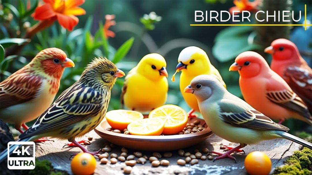 🔴Birds & Squirrels Gobble Up Worms on the Wall🕊️🐿️ Live 12 Hours in Ultra HD 😺