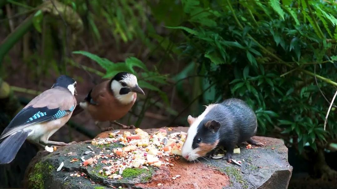 Cat TV NO ADS for Cats to Watch 😺🐦 All Birds, Chipmunks Squirrels Enjoy the Present 🐿 Cat Games 4K