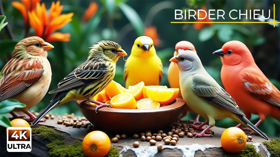 Birds And Squirrels Having A Snack At Sunset 🕊️🐿️ Funny Cat Videos