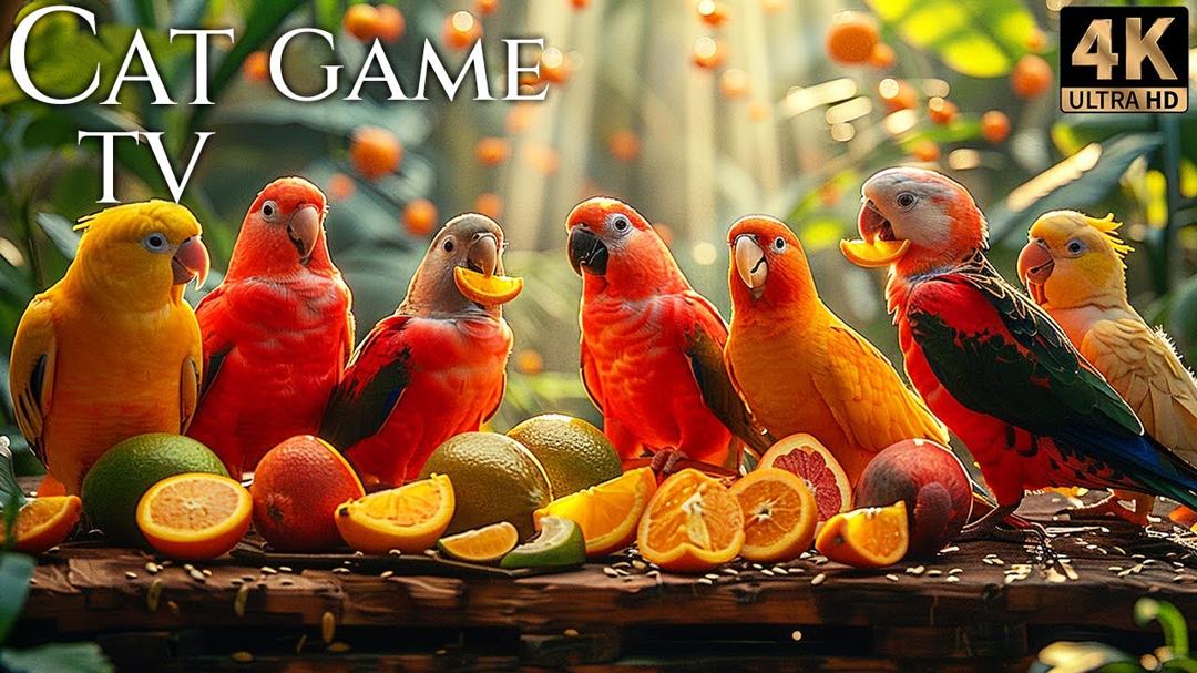 🔴😻 Cat TV for Cats 😸 Birds & Squirrels Feasting Happily 🕊️🐿️ | Live 12 Hours HD