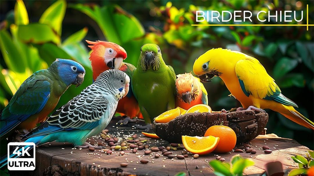 🔴😸 Adorable Birds and Squirrels in Season of Harvest 🕊️🐿️ Live 12 Hours in Ultra HD 😺
