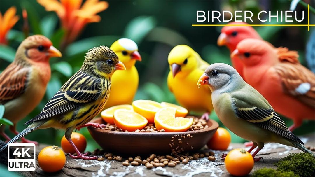 🔴Birds & Squirrels on a Windy Day🕊️🐿️ Live 12 Hours in Ultra HD 😺