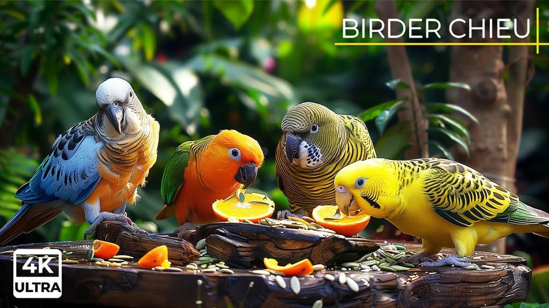 🔴😺Birds & Squirrels on the Birdtable🕊️🐿️ Live 12 Hours in Ultra HD 😺