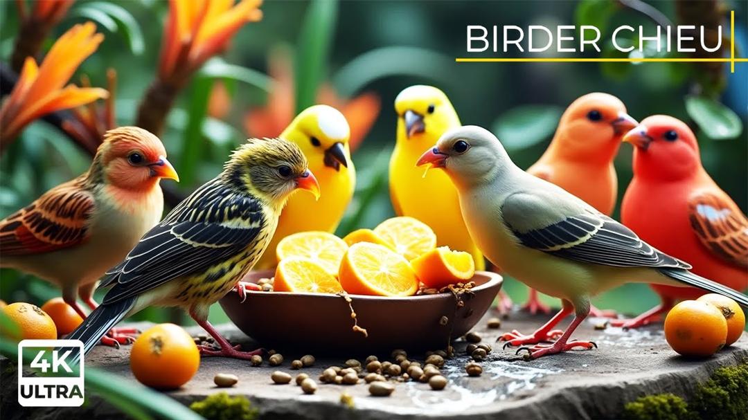 🔴Birds & Squirrels Relaxing in the Shade🕊️🐿️ Live 12 Hours in Ultra HD 😺
