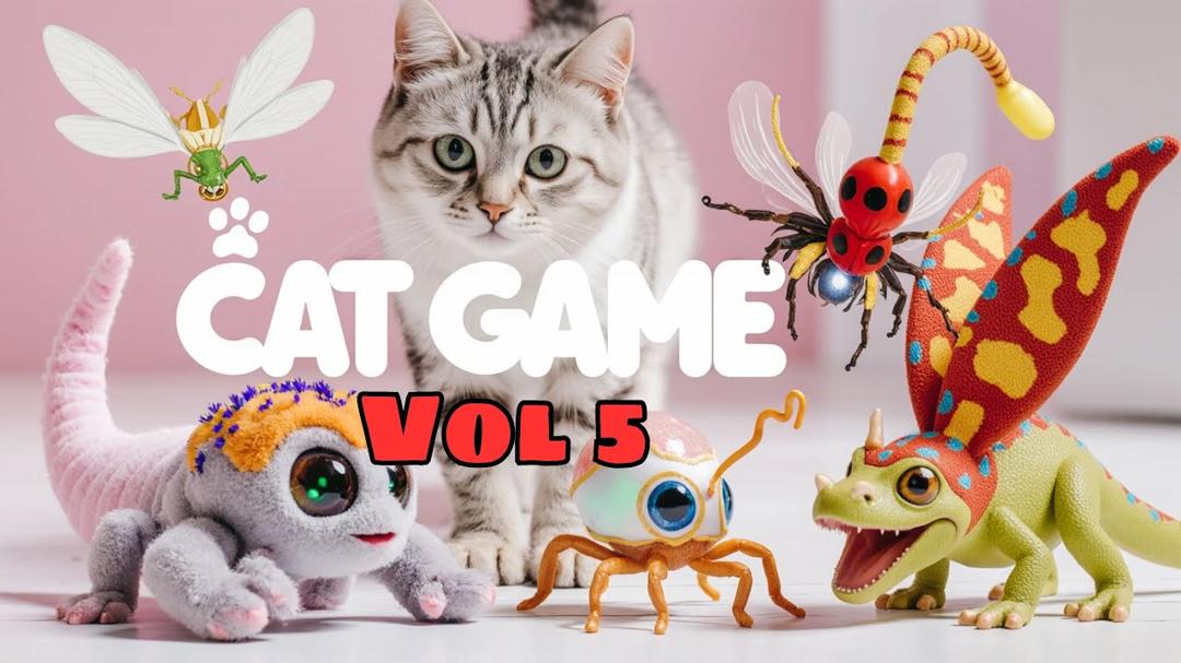 CAT GAMES  GAME FOR CATS  VIDEOS for CATS to Watch  3 HOUR  Cat Game Garden Vol 5