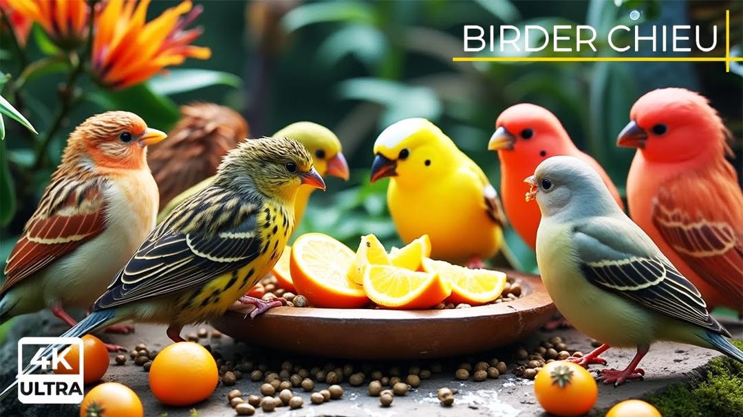 🔴 Birds & Squirrels in the Blooming Season🕊️🐿️ Live 12 Hours in Ultra HD 😺