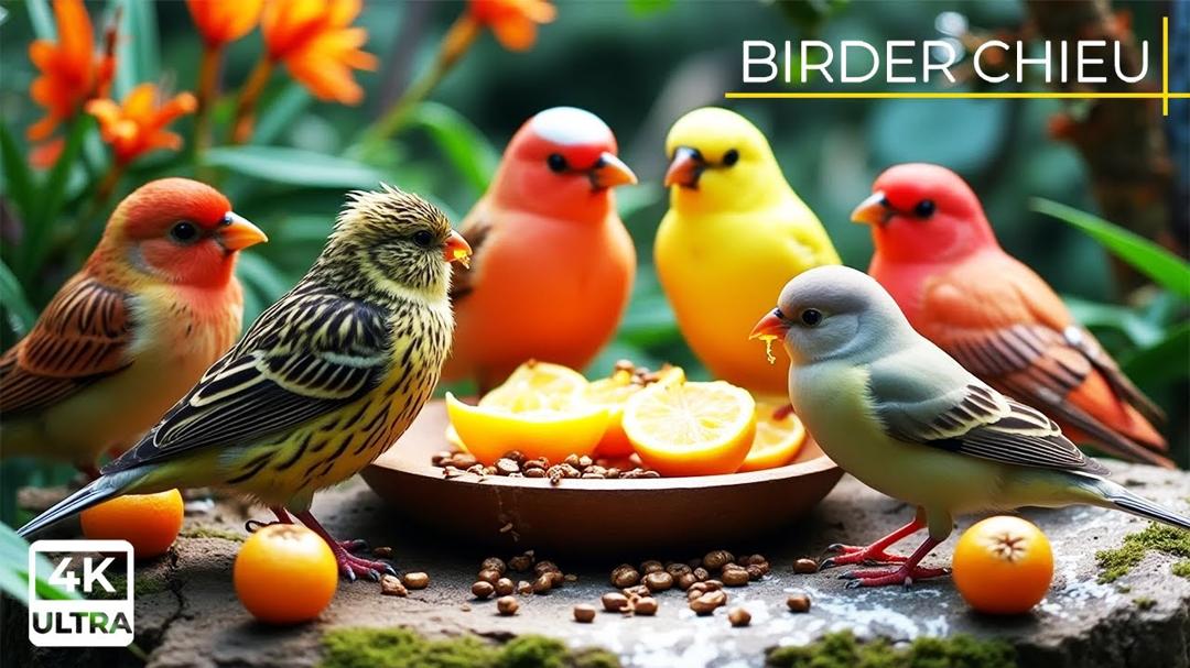 🔴 Birds & Squirrels Visit the Birdtable in Spring 🕊️🐿️ Live 12 Hours in Ultra HD 😺