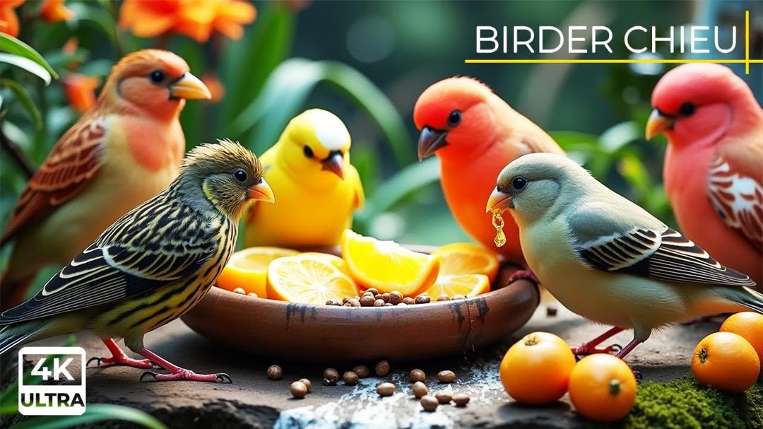 🔴Birds & Squirrels Visit the Birdtable in Summer🕊️🐿️ Live 12 Hours in Ultra HD 😺