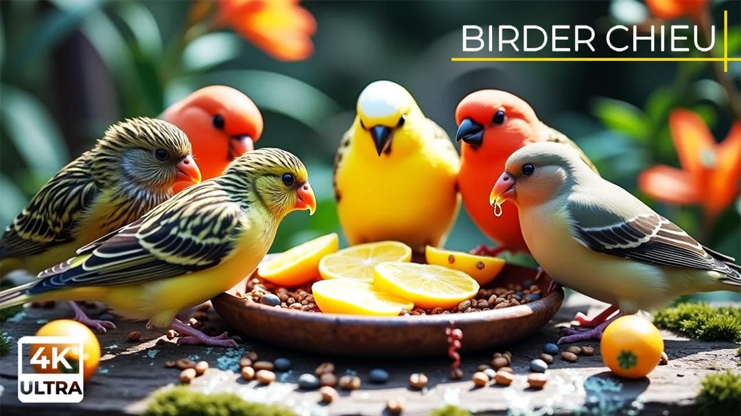 🔴 Beautiful Birds & Squirrels in the Garden🕊️🐿️ Live 12 Hours in Ultra HD 😺