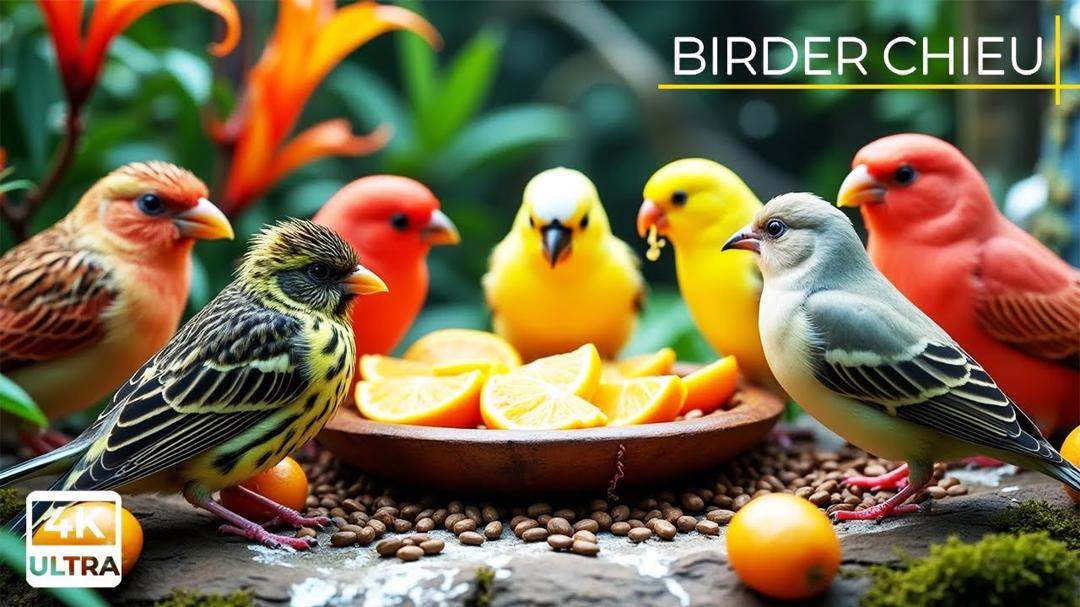 🔴 Birds & Squirrels Eat as Frost Melts🕊️🐿️ Live 12 Hours in Ultra HD 😺
